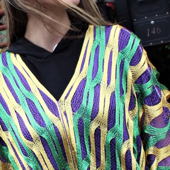 mardi gras rain poncho mardi gras rain poncho